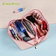 Pink Faux Leather Cosmetic Bag for Daily Life